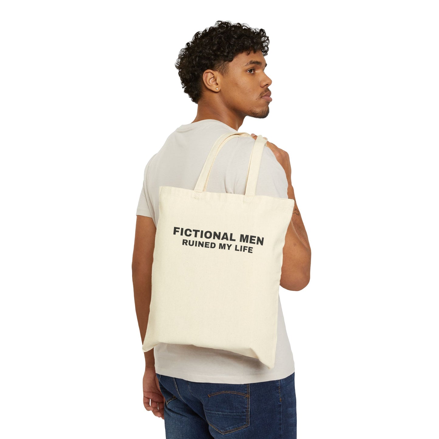 "FICTIONAL MEN RUINED MY LIFE" Tote
